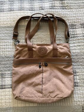 Kipling Nylon Tote Bag with Front Zip Pocket